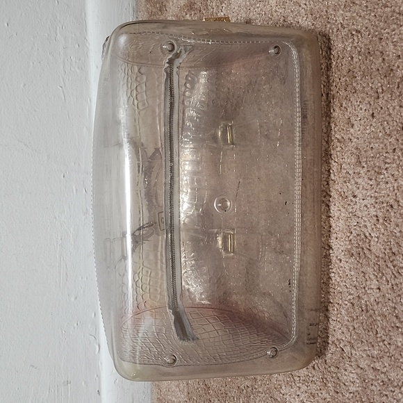 Furla Clear Opaque Jelly PVC Candy Bag Purse Satchel Handbag - Picture 8 of 15